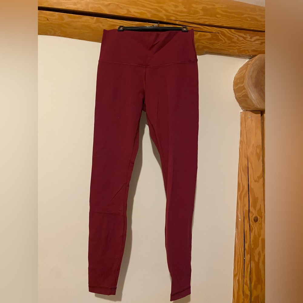 lululemon athletica Burgundy Leggings